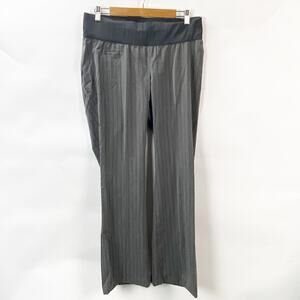 Liz Lange Maternity 6 Womens Gray Pinstripe Vertal Trouser Dress Pants Career